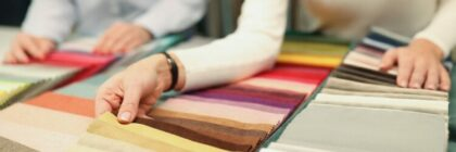 Samen kleuren en stoffen uitzoeken met stalen